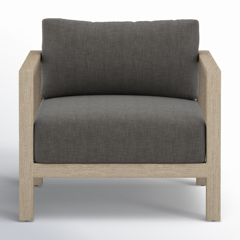 Sonoma Outdoor Teak Lounge Chair, Weathered Gray, Gray