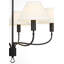 Griffin 31" Chandelier with Linen Shades-1307963375