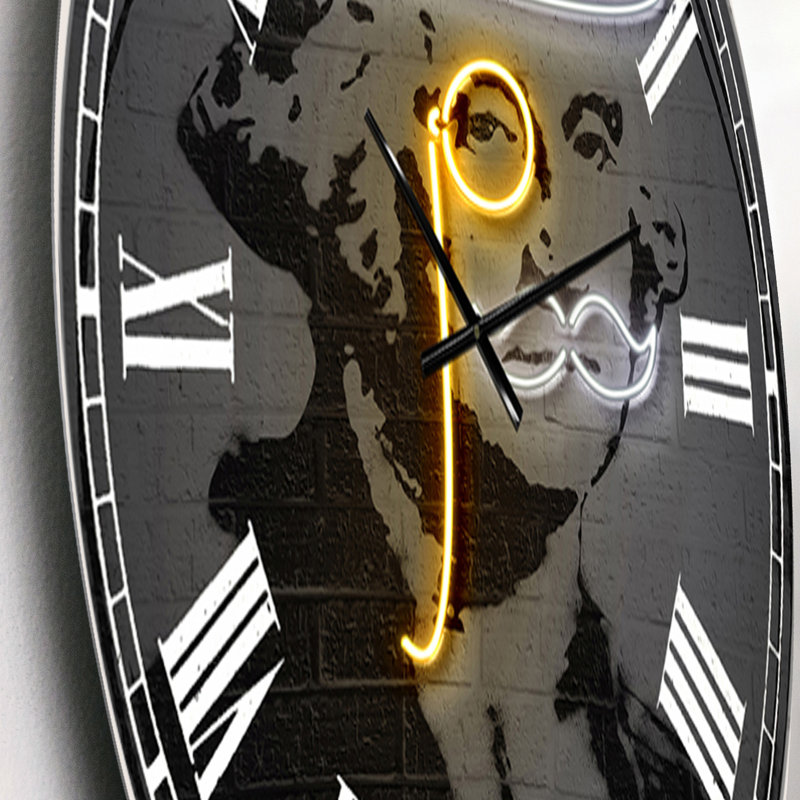 Washington - grande horloge murale moderne, Petit