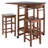 Hackett 3 Piece Drop Leaf Dining Table in Teak, 30.56'' H X 27.56'' W X 23.68'' D