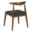 Chaises de salle à manger confortables en bois d'hévéa, similicuir, style rétro pour maison familiale