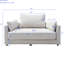 Lin beige réglable, canapé-lit à 3 places pour divers besoins, canapé-lit convertible à différentes positions, une expérience reposante, une chaise longue et un lit