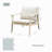Baryn Acacia Outdoor Lounge Chair With Cushions