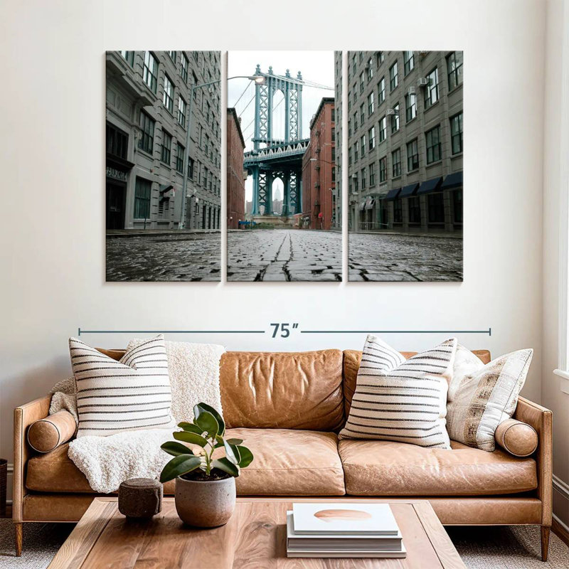 Sireci Cobbled Brooklyn Street NY, 42" H x 65" W
