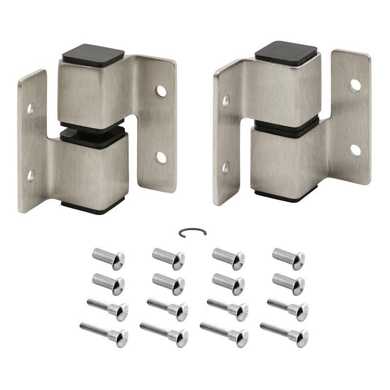 Charnière carrée de 3 po Prime-Line X 3- 3/8 po, acier inoxydable, finition satinée, entrée à gauche / à droite