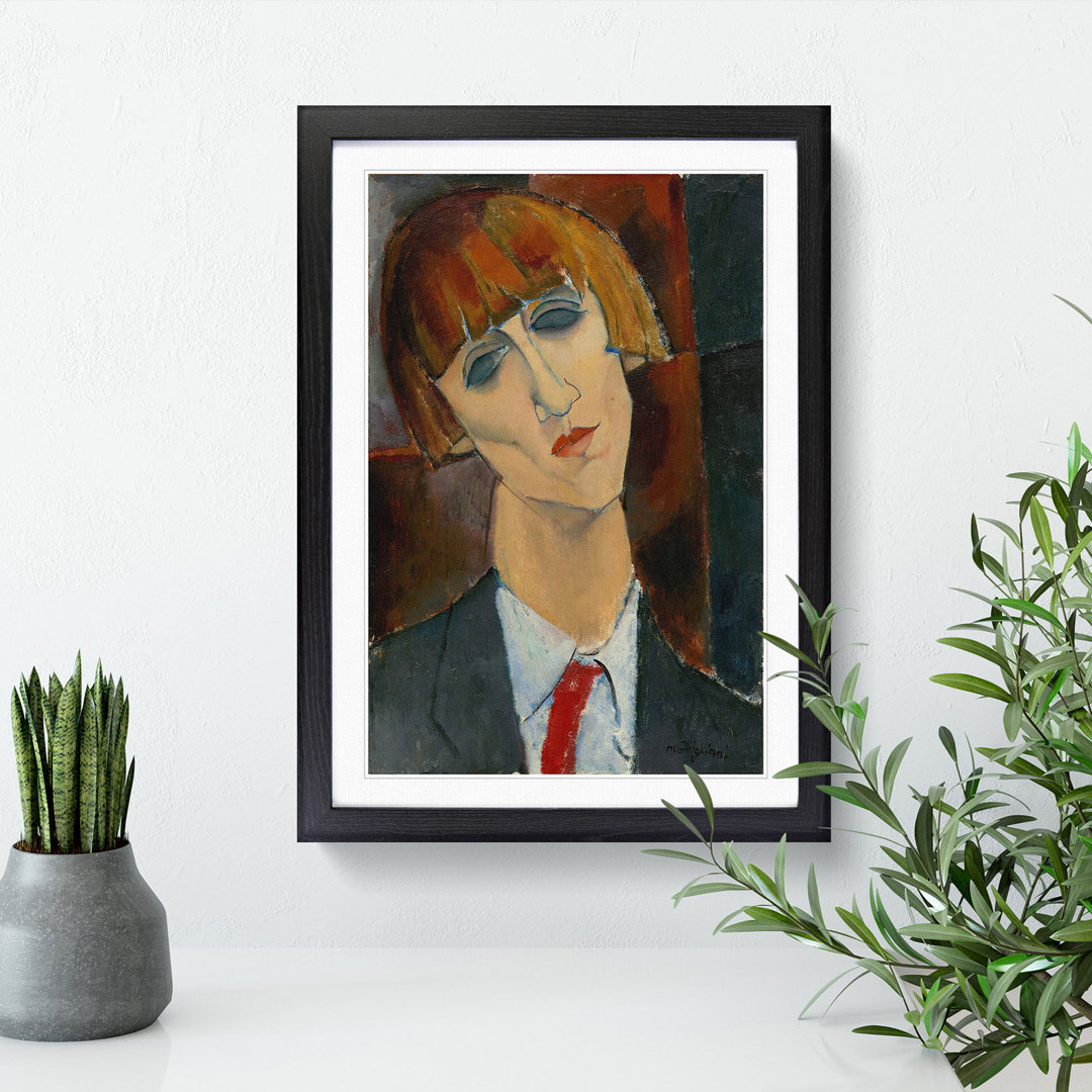 Madame Kisling by Amedeo Modigliani - Picture Frame Painting