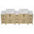 84"W×22"D×34"H Double Sinks Bathroom Vanity Cabinet-1104657681