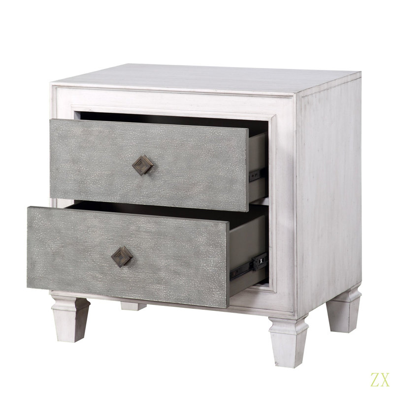 Table de chevet 2 tiroirs Modern Modern