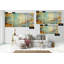 « Eternidad » - Ensemble de 3 reproductions d'art graphique sur toile-491190736