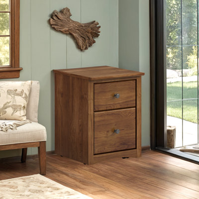 Malani 17.5'' Wide 2 -Drawer Solid Wood Mobile File Cabinet