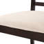 Ensemble de chaises de salle à manger rembourrées Haven avec dossier ovale ajouré et pieds en bois d'hévéa-135411851
