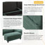 Canapé modulaire en chenille de 83 po en L avec repose-pieds et rangement - canapé convertible 4 places avec 6 coussins, capacité de 300 lb-577971304