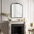 Vintage Floral Arch Iron Frame Mirror-43562165-43562164