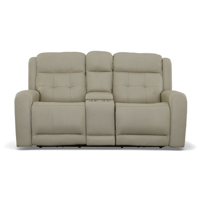 Canapé inclinable électrique en cuir 76 po Grant