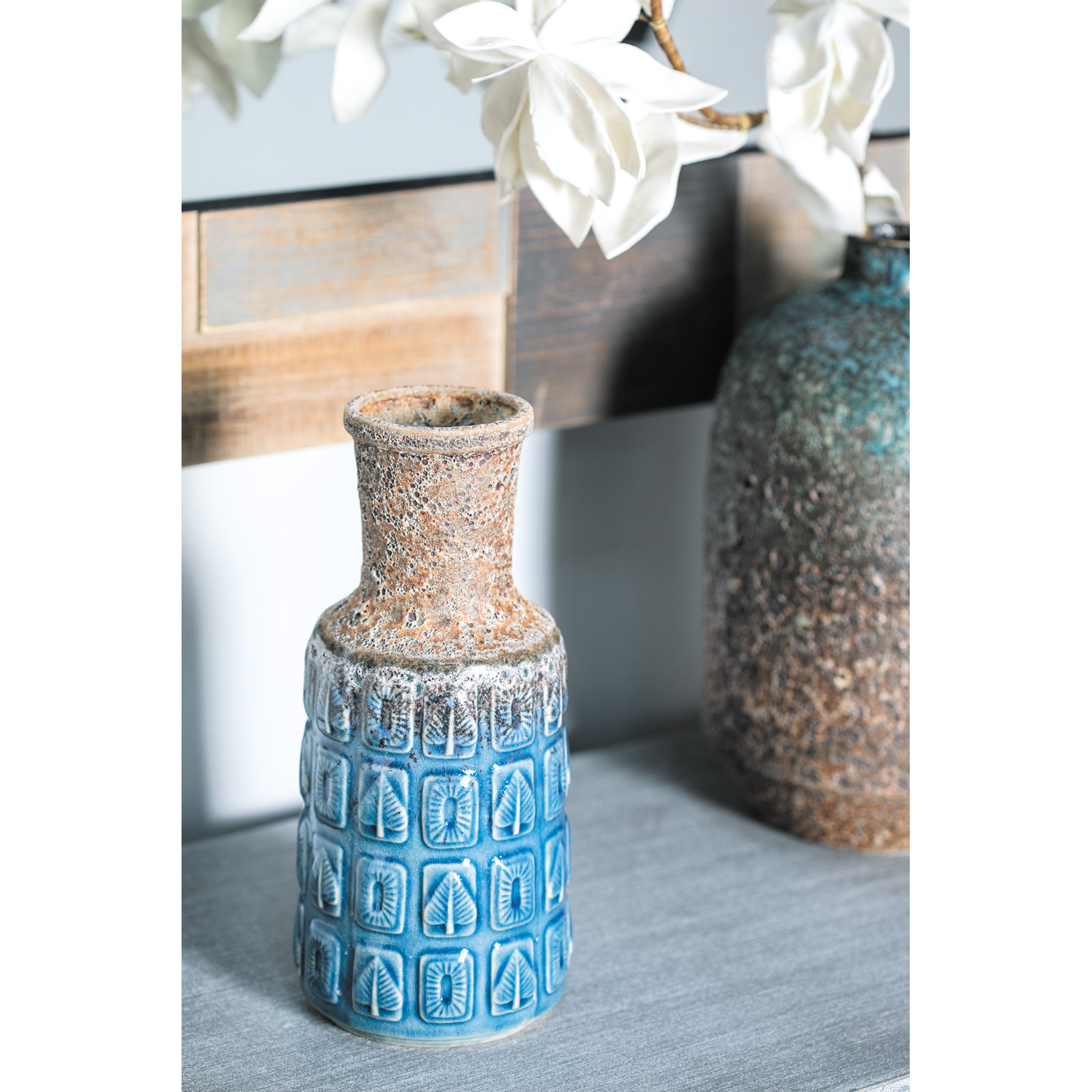 Kreitzer Ceramic Table Vase, 11" H x 5" W x 5" D