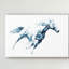 «Sapphire Gallop I» par Julie T. Chapman - reproduction d'art sur toile-685191348