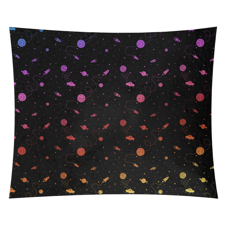 Tapisserie elizabeth space outer par katelyn Avicia, H 27,5 po x l 37,5 po, Intérieur / extérieur