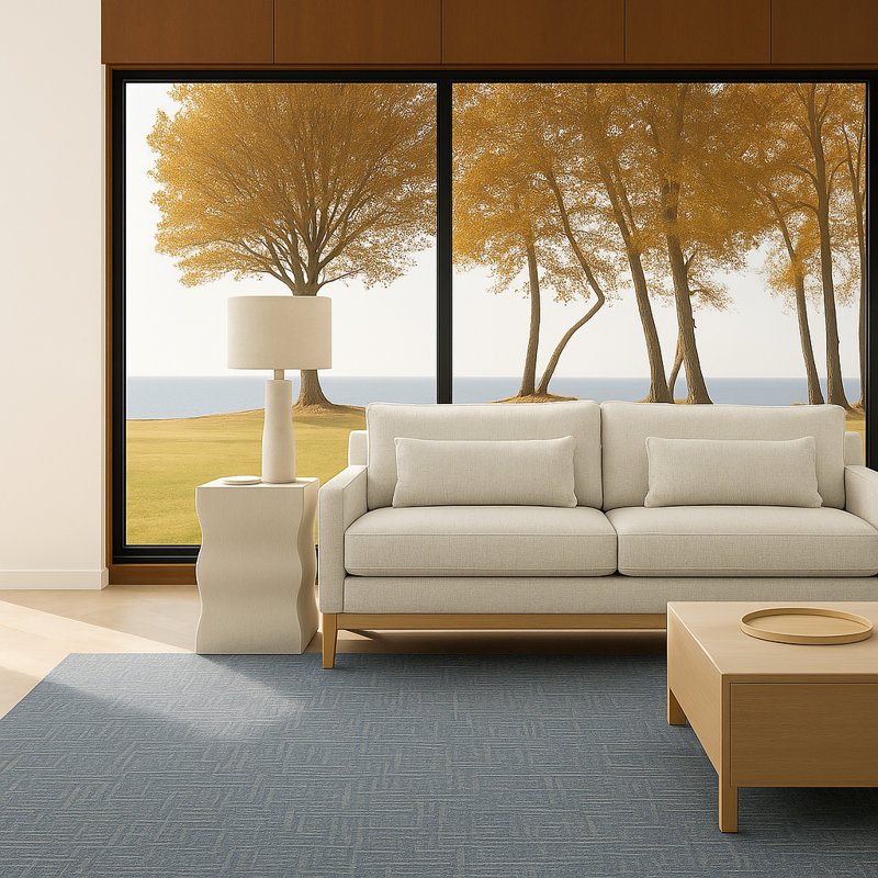 Mid Century Modern Luxury Sofa with Pillow Accents for Home Decor – Comfortable Upholstered Couch or Loveseat for Living Room Decor – 90",  Ivory