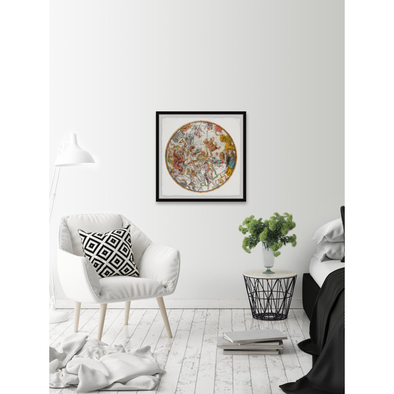 Celestial Map - Single Picture Frame Print, 30cm H x 30cm W