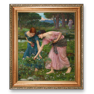 Jason and Medea by John William Waterhouse Painting Reproductions Wooden Framed World Classic Reproductions For HomeDecor,Gold Frame