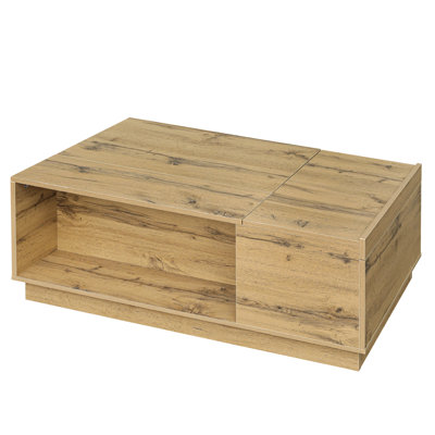 Eddahbi Lift Top Solid Coffee Table with Storage