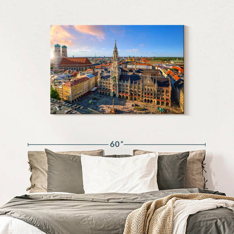 Munich Skyline, 30" H x 45" W