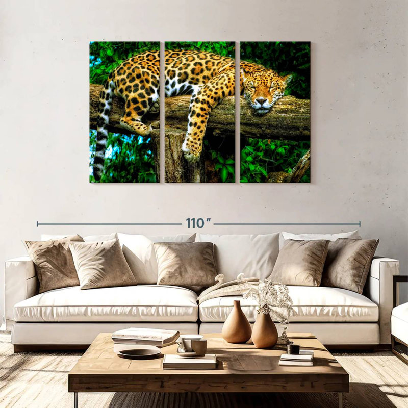 Sleepy Jaguar, 48" H x 74" W