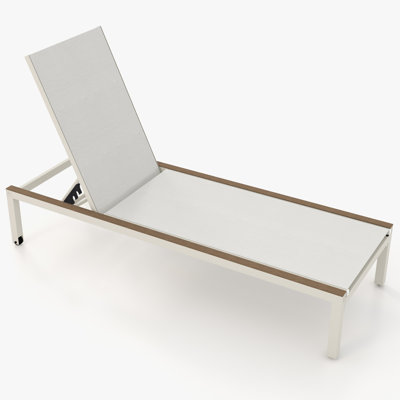Bannock Outdoor Metal Chaise Lounge