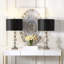 Ensemble de lampes de table argentées 28 po Furness