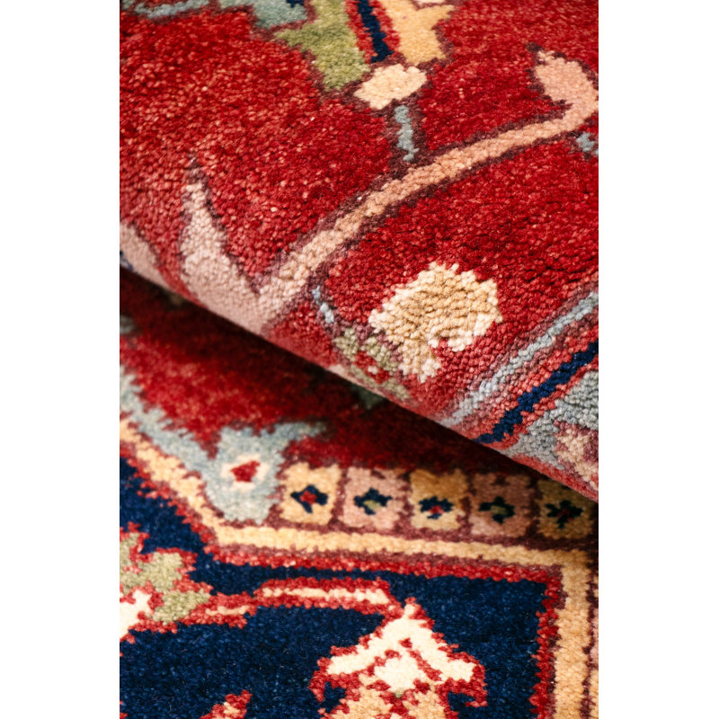 Serapi Hand Knotted Wool Oriental Area Rug in Rust, Rectangle 8' x 10'