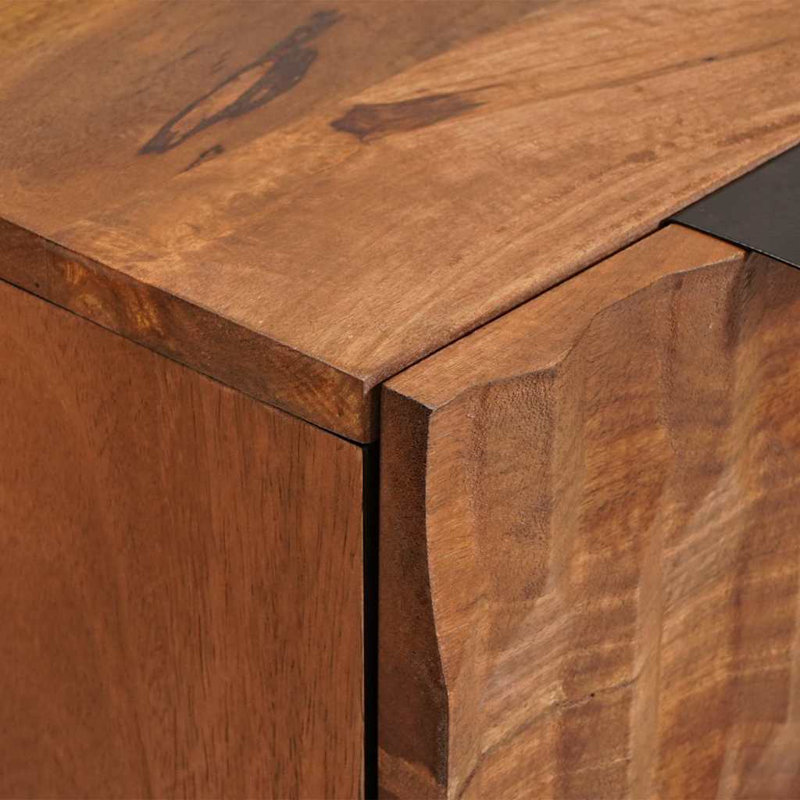 Solid Wood Standard Accent Cabinet, Acacia Brown