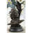 Dansfield Native American Man  Eagle Bronze Metal Bust Sculpture Statue On Marble Base