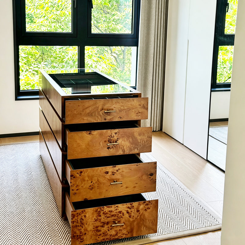Armoire à bijoux 55,12 po Mid-Century