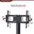 3-Tier Multi-Function Swivel Tv Stand, Media Cabinet