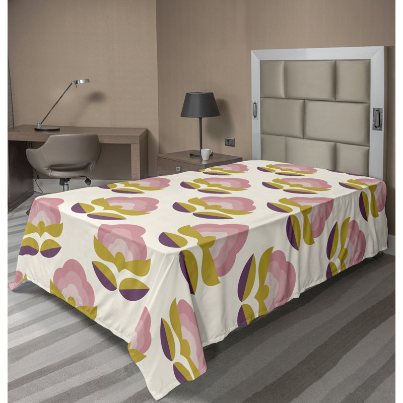Drap plat Ambesonne, Drap plat pour lit simple