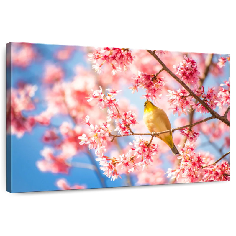 Brampt Osaka Spring Flowers And Bird