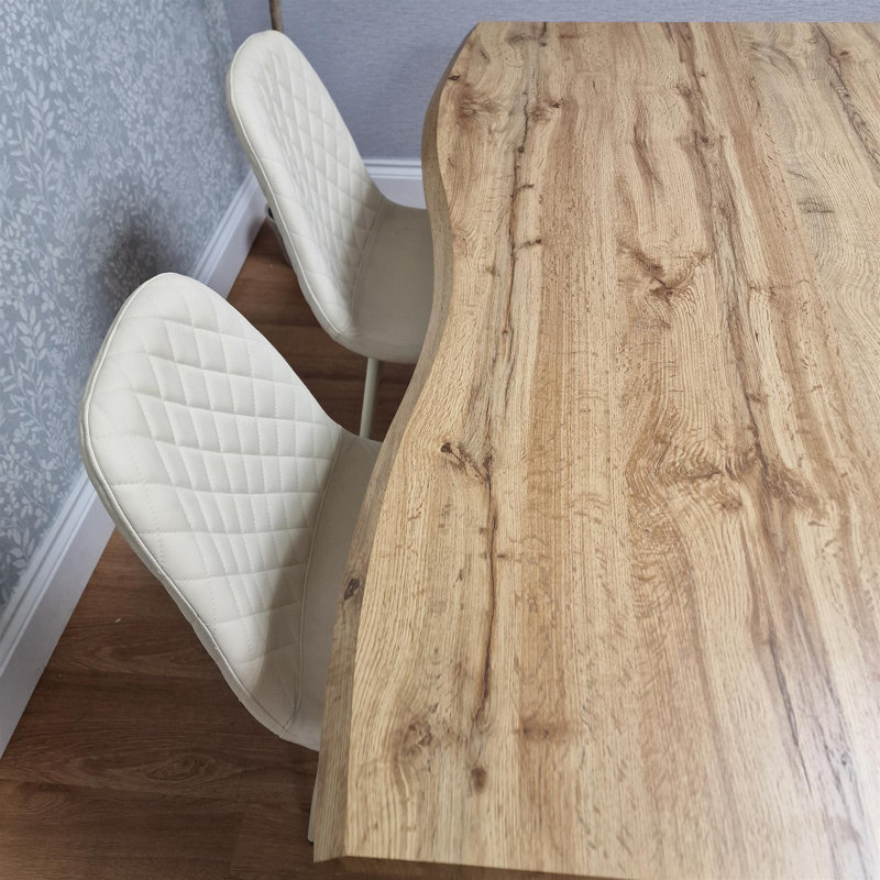 4 - Person Dining Set, Cream, 75cm H x 117cm W x 77cm D