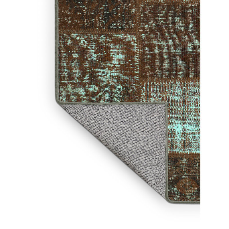 Tapis brun en chenille tissé à la machine Maudell, Rectangle de 5 pi x 8 pi