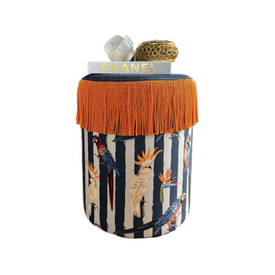 Harkey 60cm Wide Tufted Pouf Ottoman