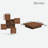 Ragib Square Coffee Table Sliding Top With Storage