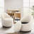 Modern Small Barrel Swivel Accent Chair with Hidden Storage,No installation required-515470280