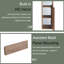 Armoire de toilette murale 10 "avec tablette ouverte, porte à fermeture douce