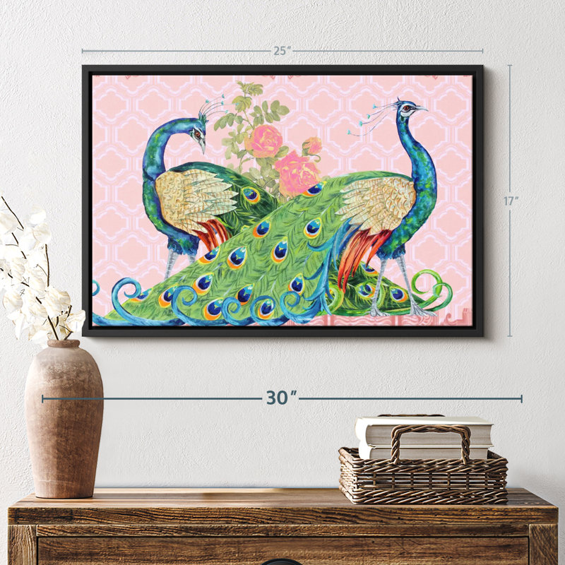 «Peacock Parade», reproduction sur toile, H 17 po x l 25 po
