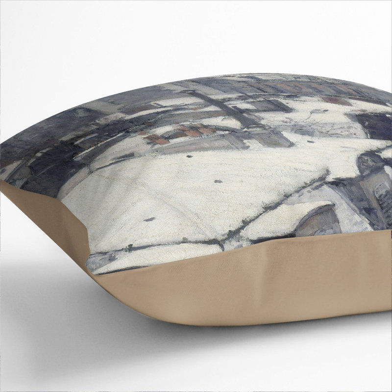 Rooftops in the Snow Vol.2 Scatter Cushion, Stone, 55cm H x 55cm W x 20cm D