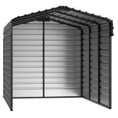 Steel Carport With 3 Wall Kits, 10X15X09