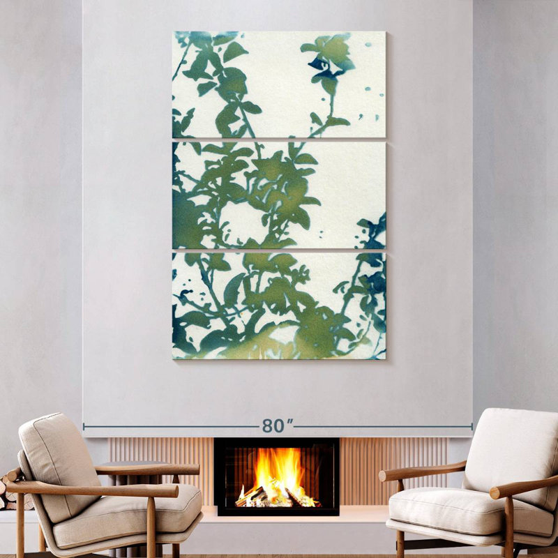 Harnek Shadow Floral, 74" H x 48" W