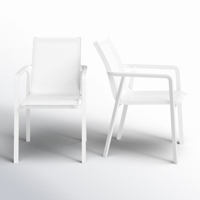 Farrah Stacking Patio Dining Armchair by AllModern