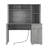 Wooden Computer Desk With Bookshelf, Cabinet, Drawer And 3 AC Outlets And 2 USB Charging Ports-1088198053
