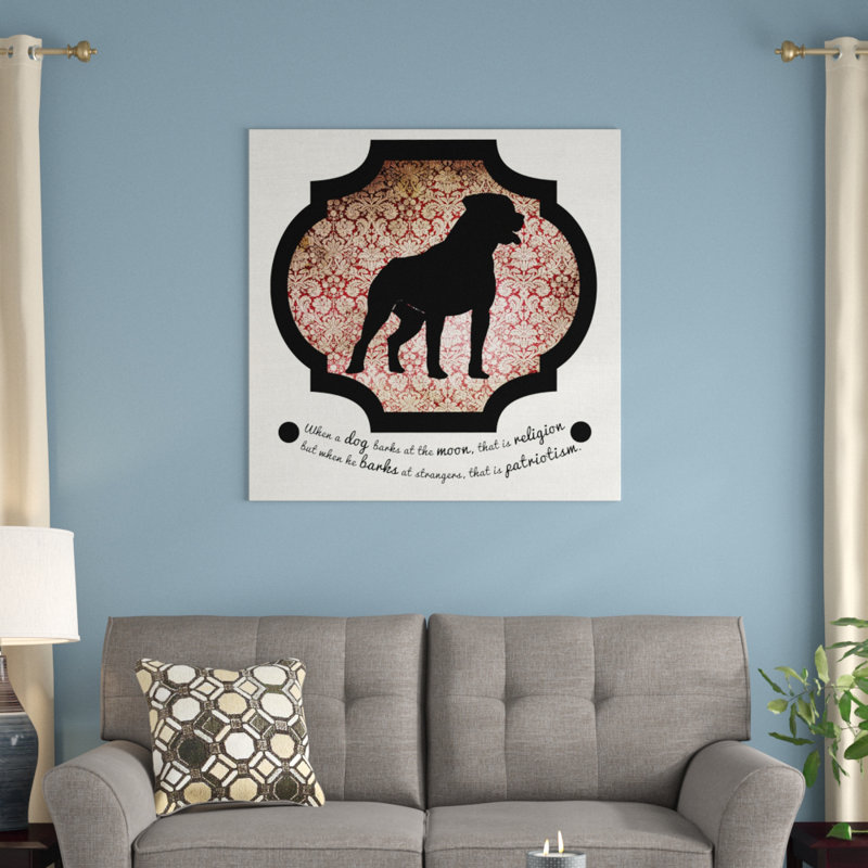 Staffordshire Terrier II par 5by5collective - Impression sur toile tendue sur châssis, H 26 po x l 26 po x P 1,5 po
