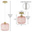 Jacobson 1-Light Ribbed Glass Pendant-290031954